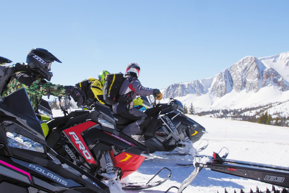 Snowmobiling